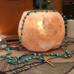 Turquoise Rosary Necklace